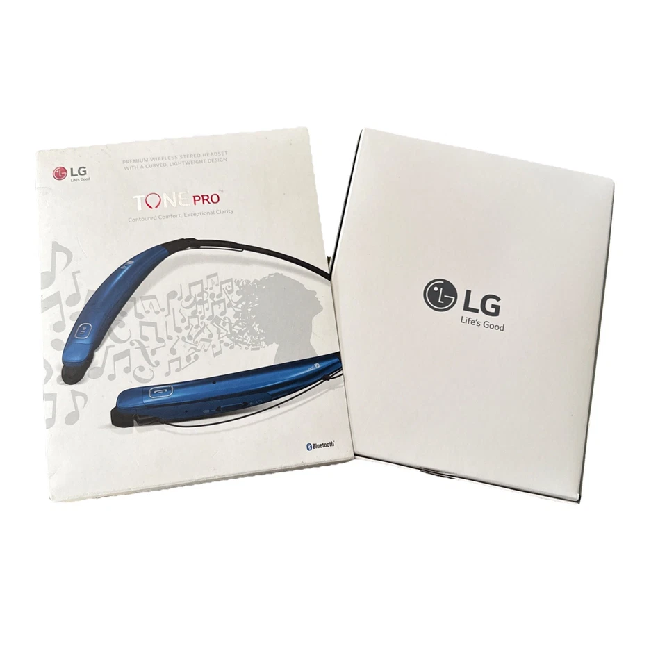 LG Tone Pro HBS-770 Wireless in-Ear Behind-the-Neck Headphones - Blue - Image 2 of 4