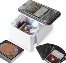 Card Scanner Stand for Trading Cards, MTG, TCG with LED Light and Base, ABS Mate