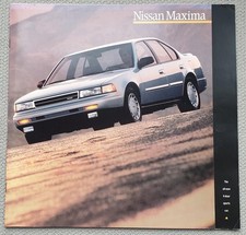 NISSAN MAXIMA RANGE USA Large Format Car Sales Brochure 1989 #D705-9/88-400M-GR