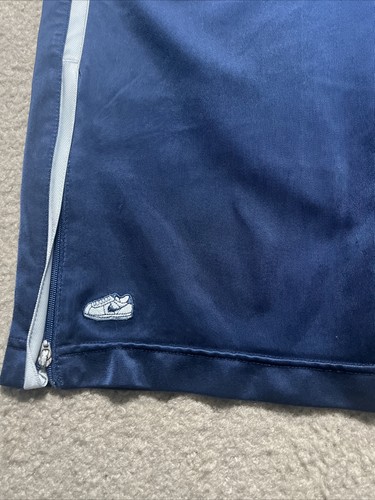 Vintage Baggy Nike Track Pants Size Youth L 14 29x27 Wide Leg Y2K Shiny Silky - Picture 13 of 24