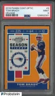 2019 Contenders Optic Orange Season Ticket #8 Tom Brady Patriots 20/50 PSA 9