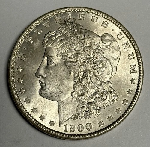 Mint State 1900-P Morgan Silver Dollar (All Original), U.S. $1 Coin Low MS