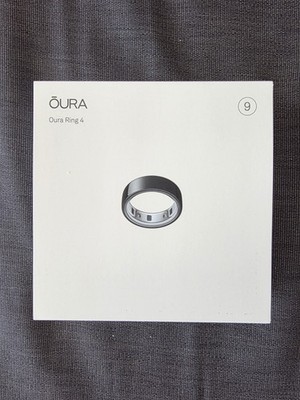 Oura Ring 4 Smart Ring Activity Tracker BLACK Size 9 JZ90-54144-09 New SEALED