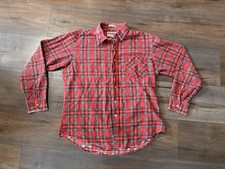 VTG McGregor Shirt Mens M Red Plaid Flannel USA Sanforized