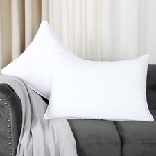 Down Alternative Hypoallergenic Medium Weight Solid Pillow Set of 2 or 4
