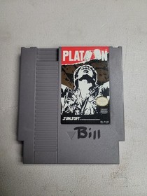 Nes Game Lot Bundle Including Burgertime - NARC - PLATOON