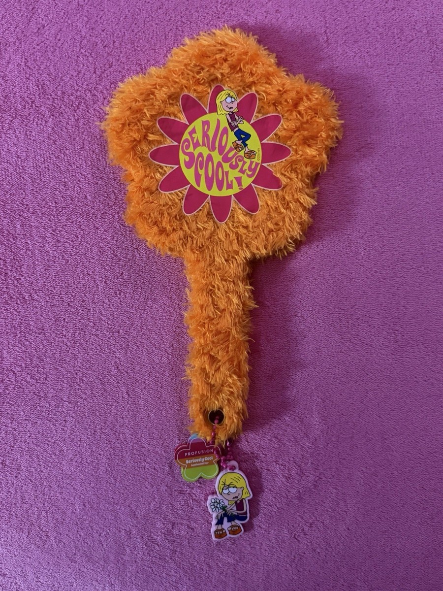 ☆Lizzie Mcguire☆ Profusion Orange Fuzzy Y2K Hand Mirror ; NEW