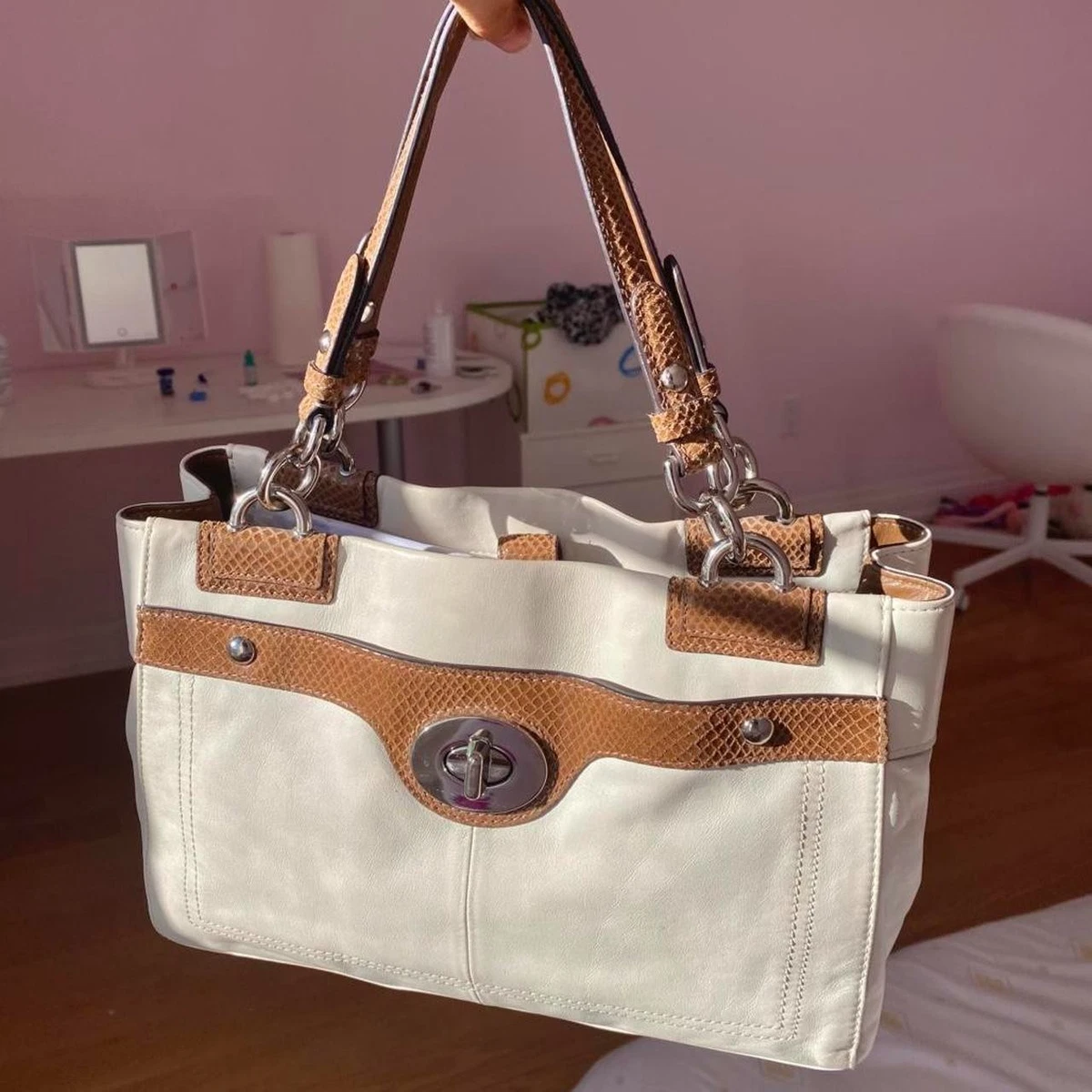 Coach Shoulder Bags Turn Lock Handbags for Women | eBay