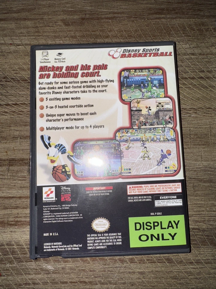 Disney Sports Basketball & Go Go Hypergrind Display Only Case No Game Or Manual - Image 4 of 4