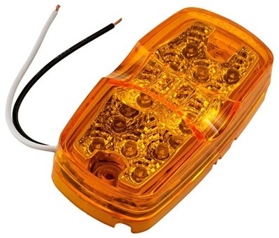 RoadPro RP1375ADL Amber LED Diamond Lens Clearance Marker Light Truck Trailer
