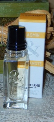 L'OCCITANE JASMIN & BERGAMOTE EAU DE TOILETTE MINI SPLASH 7.5 ML/0.25 OZ NIB