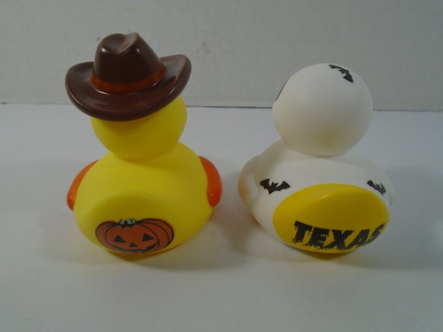 2--TEXAS ESSENTIALS HALLOWEEN--BOO TIME & LIL PUMP WUBBY DUCKYS (NEW) - Picture 3 of 5