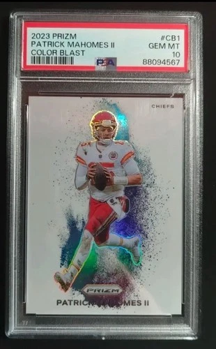 2023 Patrick Mahomes Prizm Color Blast PSA 10