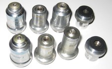 Two Sets Edmund 40X 20X 10X 5X Microscope Objective Lens Lot Used