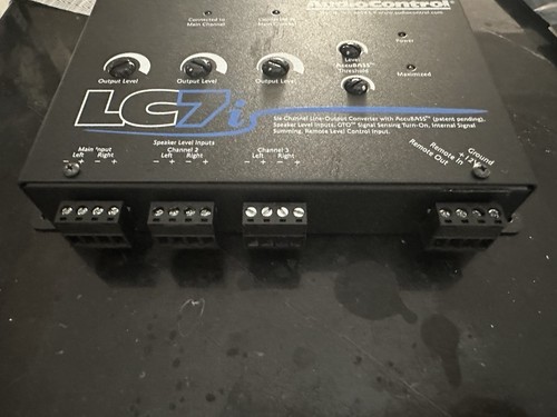 AudioControl LC7i - Schwarzer Sechskanal Line Out Konverter mit AccuBASS - Schwarz