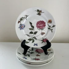 SET OF 4 - Raynaud Ceralene Mon Jardin 7 5/8” Salad/Dessert Plates EUC