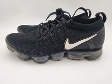 Nike Air VaporMax Flyknit 2 Men's Running Shoes Black  White Size 10.5