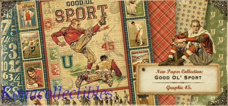 Juego de estampillas deportivas Gráficas 45 Good Ol' #1, 2 y 3 ¡Nuevo! Fútbol, béisbol, vintage Foto 2 de 2