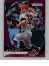 2020 Panini Prizm Jack Flaherty 58   St. Louis Cardinals Purple Prizm