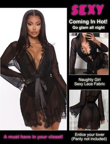 Women Lace Kimono Robe Babydoll Chemise Lingerie Bride Robe for Wedding Party