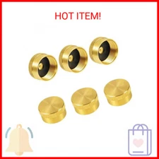 ANPTGHT 6pcs Refill Propane Bottle Cap Solid Brass 1lb Propane Tank Sealed Cap U