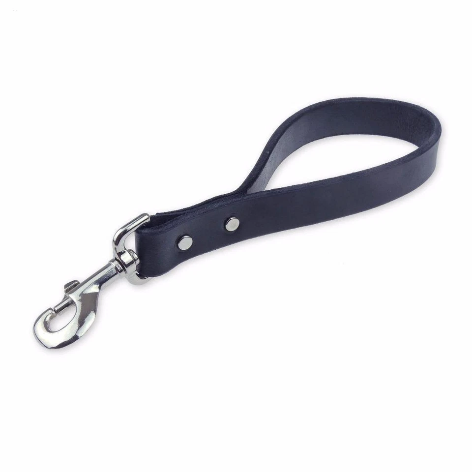 12"_CORREA DE CUERO PARA PERRO_Hecha a mano Amish_PLOMO PARA MASCOTAS DE TRÁFICO CORTO_DL012 Foto 4 de 4