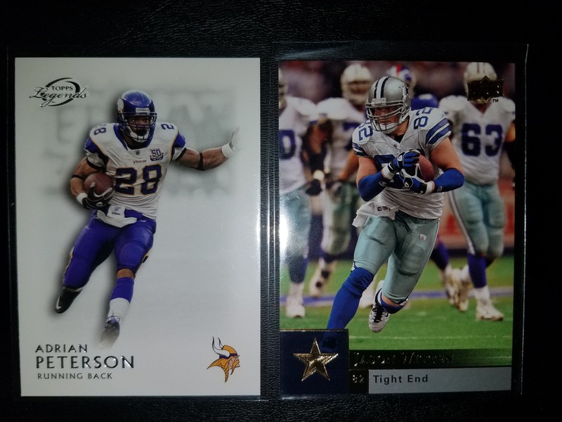 football cards 16 count lot adrian Peterson Jason Witten alex smith frank gore p