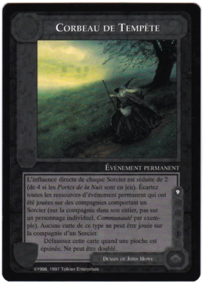 MECCG - Common - Corbeau de Tempête / Stormcrow - The Dragons - French John Howe - Photo 1/2