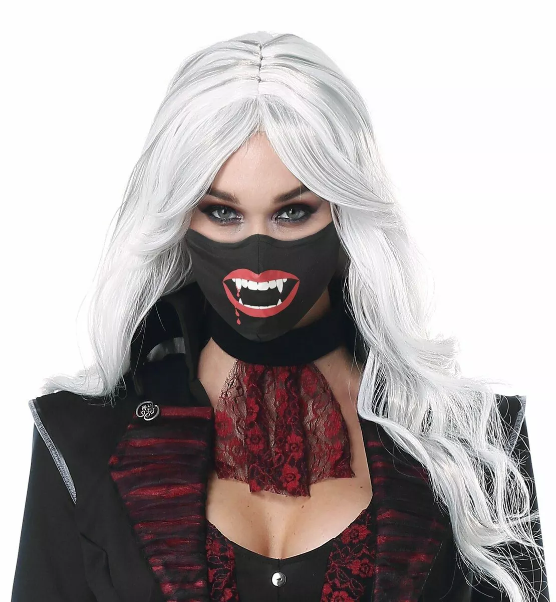 Vampire Face Mask Cotton Cloth for Men or Women Adjustable - Large 