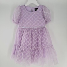 Toddler Girl lilt Mesh Overlay Faded Purple Sparkle Sequin Dress Size 3T NEW