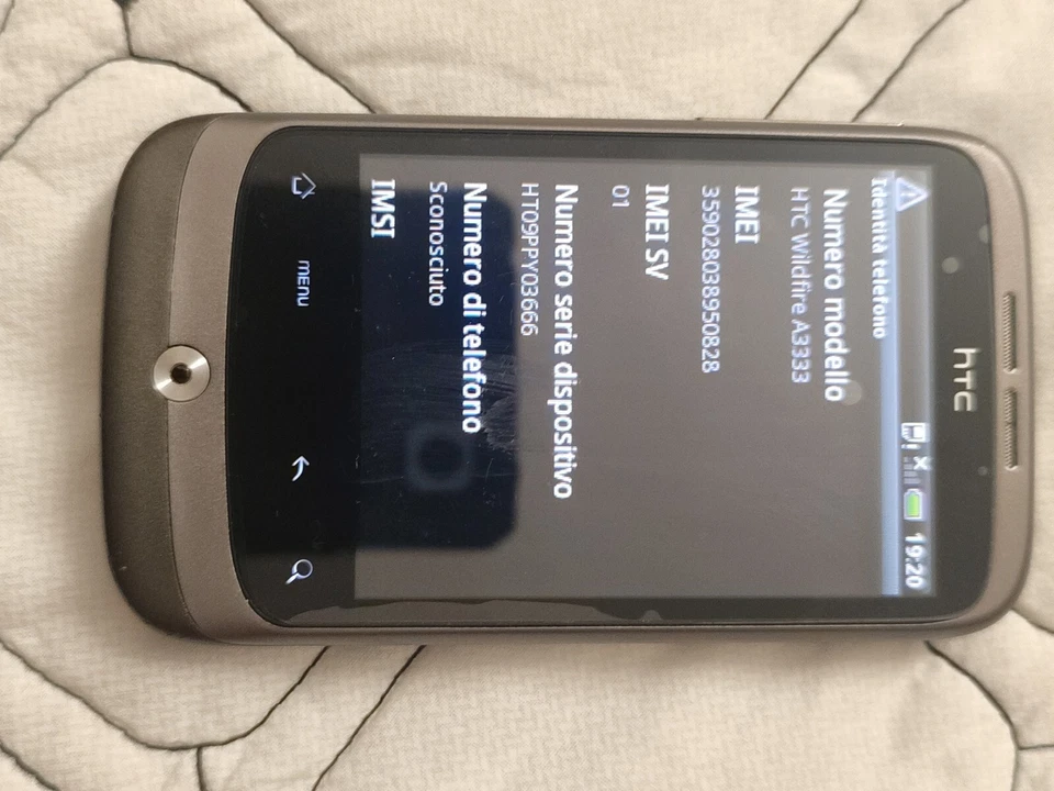 HTC Wildfire A3333 - Black Three network Smartphone Vintage - Immagine 3 di 3