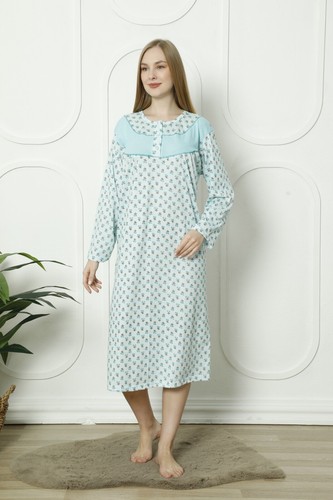 Vestido de noche para mujer Trifolium 100 % algodón turco manga corta/larga - Imagen 35 de 66
