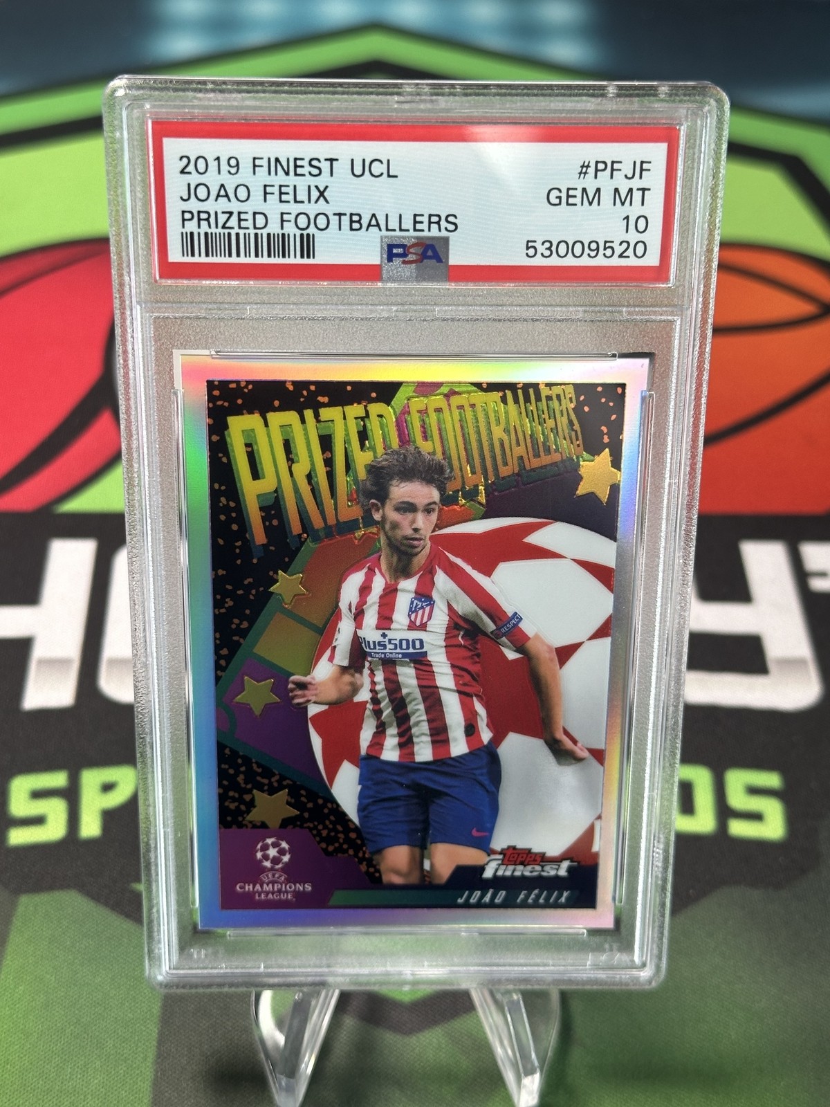 2019 Finest UEFA Champions League Prized Footballers Joao Felix #PFJF PSA 10