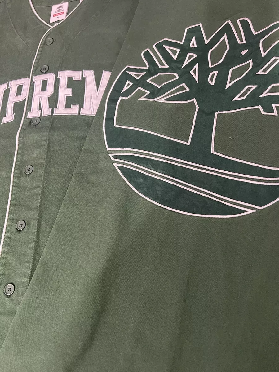 Supreme Timberland Baseball Jersey Green Médium | eBay