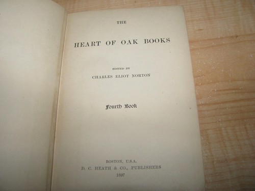 Heart of Oak Bücher Band IV Charles Eliot Norton 1897 - Bild 4 von 4