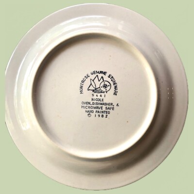 Set of 6 NICOLE Montrose Genuine Stoneware Salad Dessert Plates