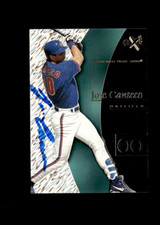 Jose Canseco 1998 Skybox EX 2001 Blue Jays authentic autographed card