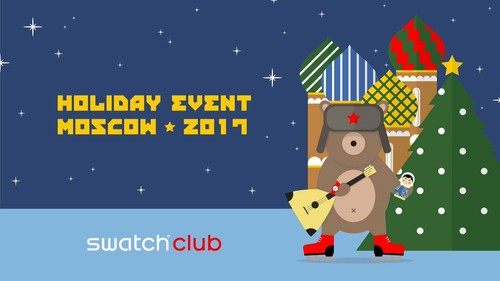 SWATCH PNZ700S POP MY GOLD MOSCOW XMAS 2017 EVENT SPECIAL NEW RARE BOX + GADGETS - Foto 5 di 5