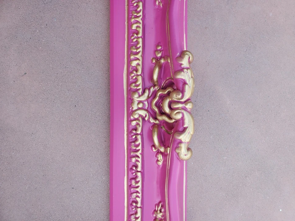 Marco de fotos rosa intenso 16x20, ilustraciones de marco ornamentado, ideas de habitación de bebé, regalo para niñas Foto 2 de 4