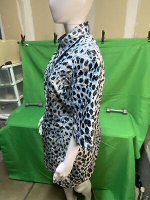 GANNI 動物モチフシンス J10596508 943 Racing Red Leopard Foil Andi Jeans | GANNI US