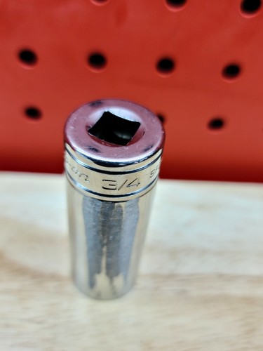 Snap-on SF241 3/8" Drive 12-Point SAE 3/4" Flank Drive Deep Socket See Details - Picture 10 of 12