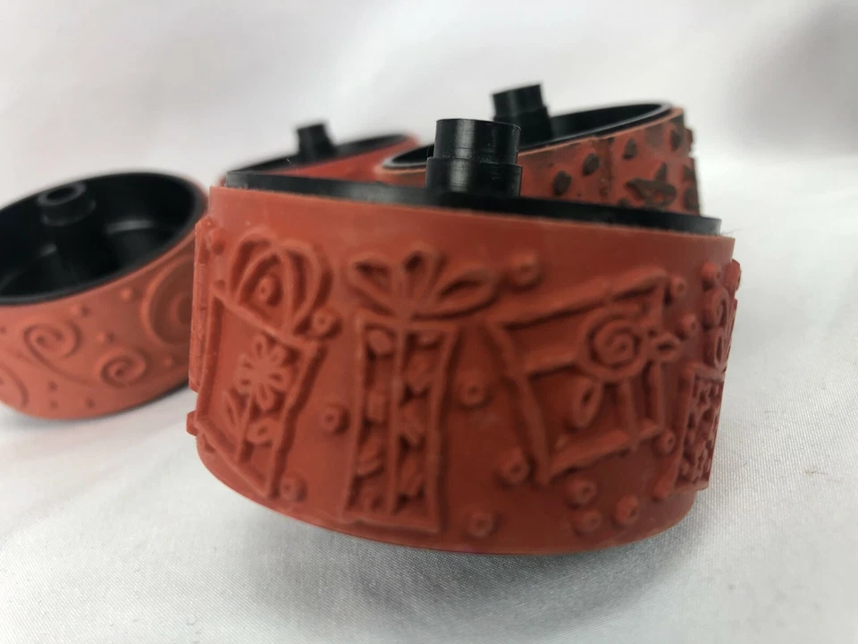 STAMPIN AROUND By Stampin Up 5 Rolls 1 Pad Stars Leaves Gifts Bugs Whirly Twirly - Image 4 of 4