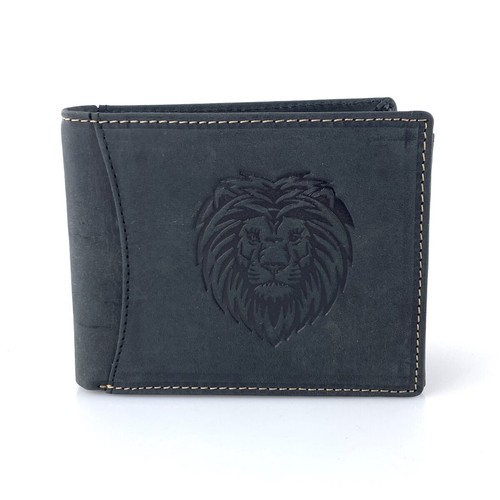 RFID Löwe Motiv Geldbörse Büffel Echt Leder Herren Lion Portemonnaie Geldbeutel - Bild 19 von 25