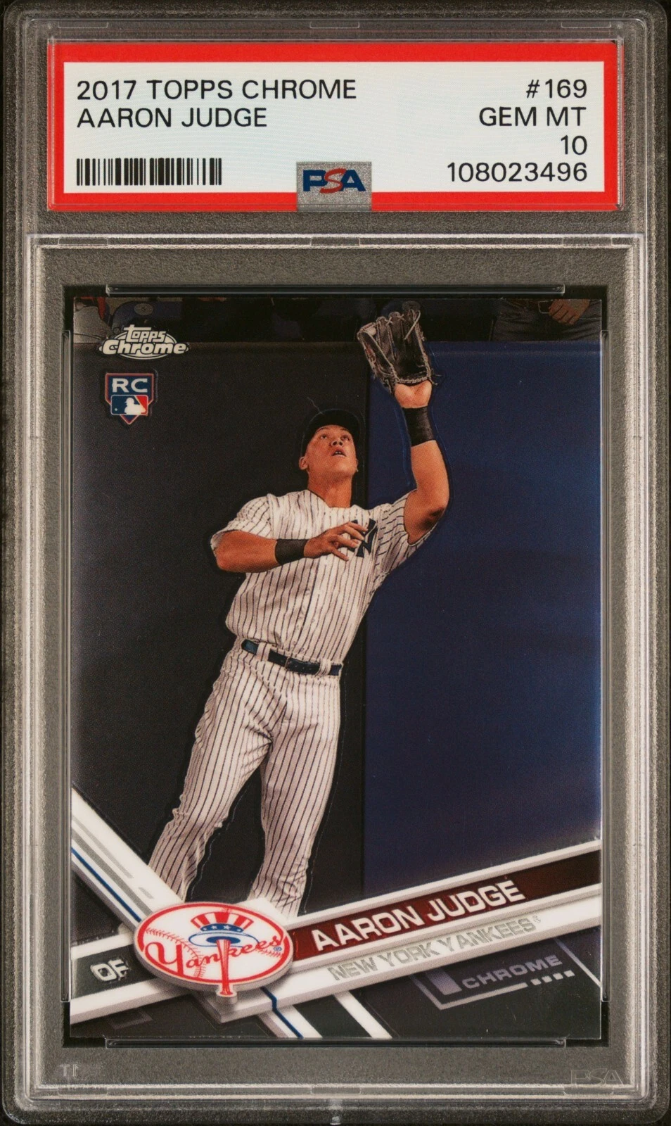Deal for Aaron Judge 2017 Topps Chrome #169 Rookie Card RC PSA 10 GEM MINT Yankees