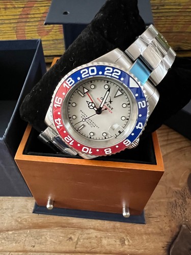 OceanX Sharkmaster GMT 42mm Automatik Herren Taucheruhr WhiteDial SMS-GMT-522 - Bild 4 von 7