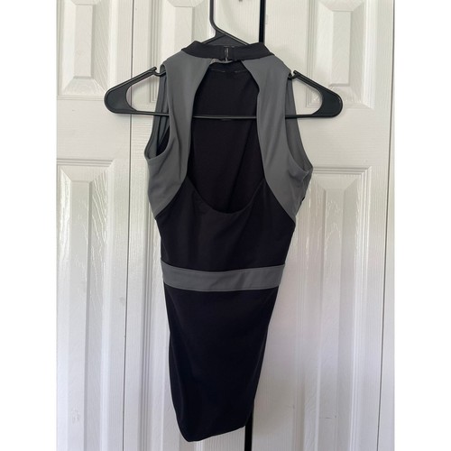 Bloch Black Gray Dance Leotard Women's M