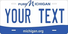 Michigan 2013 License Plate Personalized Custom Auto Bike Motorcycle Moped Key