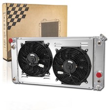 3-row Radiatorshroud Fan For 1996-2005 Chevrolet Blazer S10 Truck Gmc V8 V6.