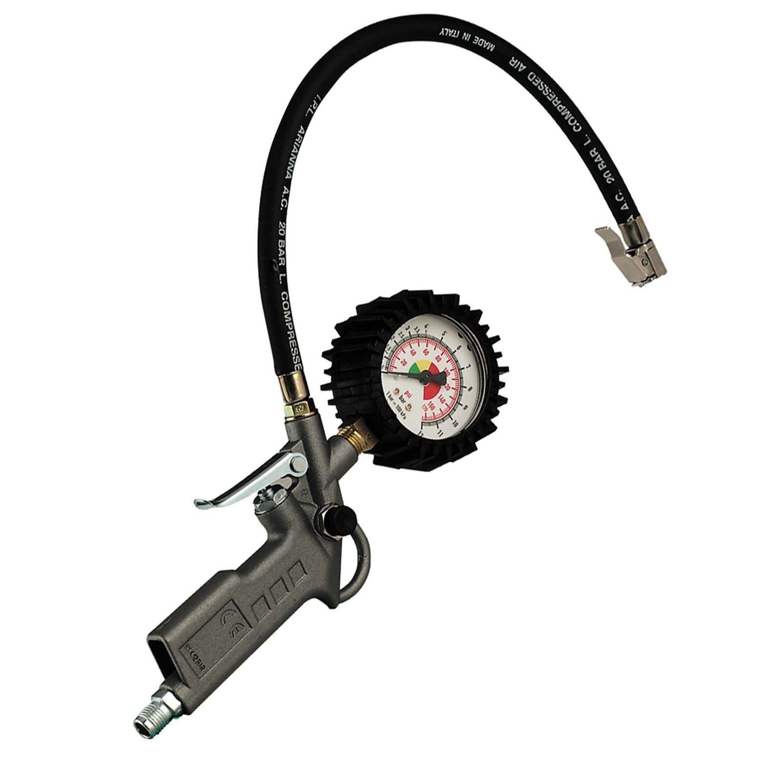Sealey Die-Cast Tyre Inflator With Gauge Analogue Up To 220 Psi 16 Bar - SA924