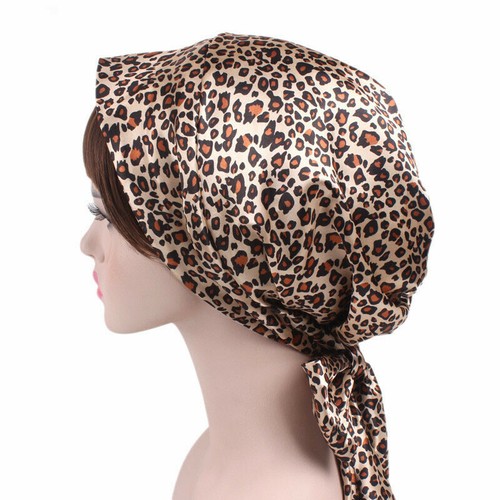 Hat Cap Satin Chemo Turban Bonnet Hair Care Night Sleep Head Scarf W Head Wrap - Picture 17 of 28
